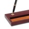 Dacasso Mocha Leather Pen Stand with Gold Accents AG-3004 - alternate 4